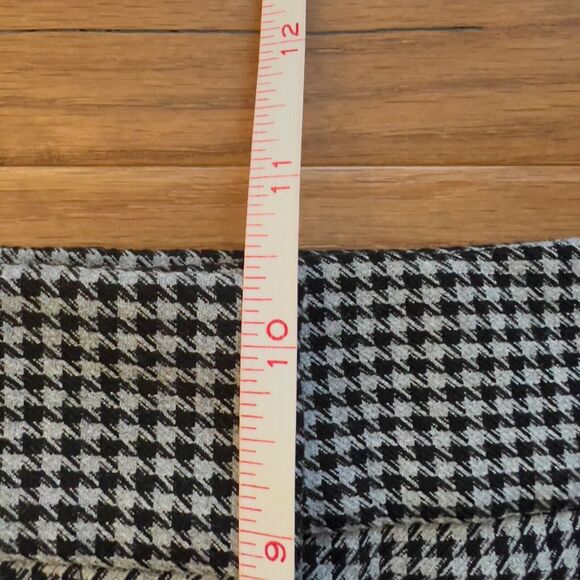 Talbots Pants Size 12P Petite Hampshire Ankle Houndstooth Black/Gray - Picture 9 of 10